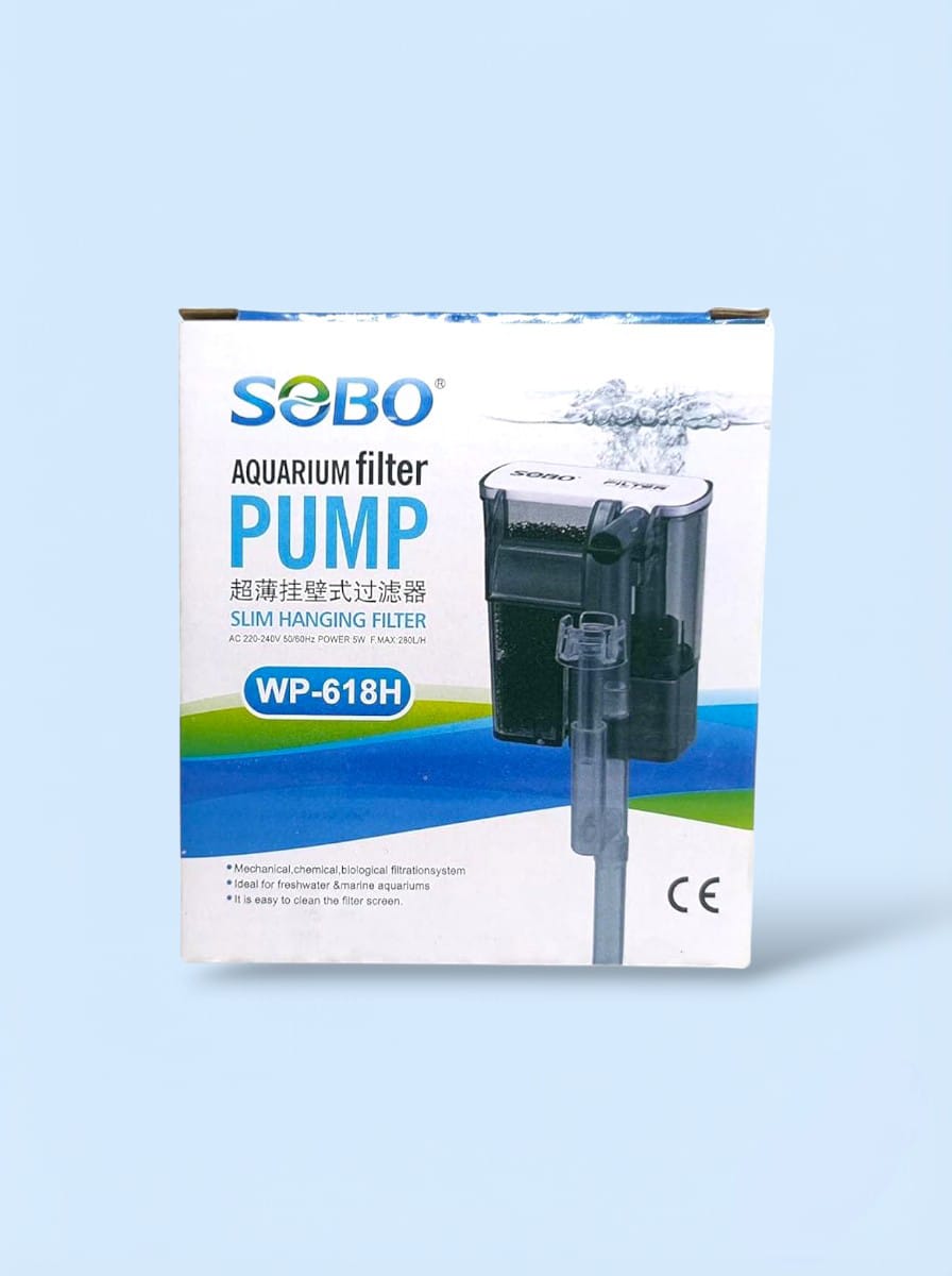 SOBO WP-618H Slim Hanging Aquarium Filter Pump SOBO WP-618H Slim Hanging Aquarium Filter Pump - Image 1